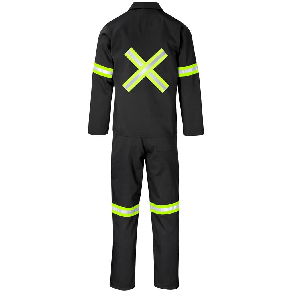 Trade Polycotton Conti Suit – Reflective Arms, Legs & Back – Yellow Tape thumbnail 8