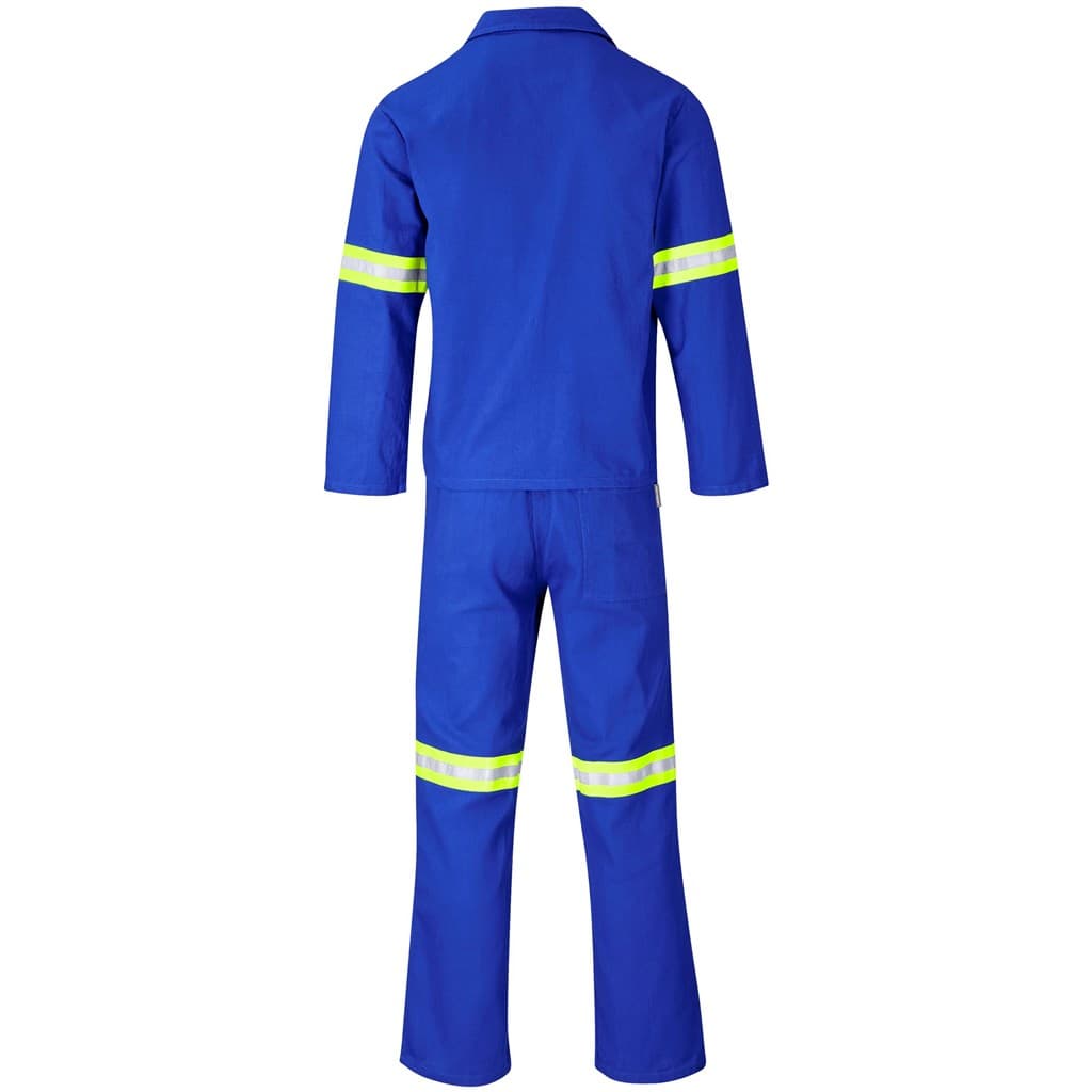 Technician 100% Cotton Conti Suit – Reflective Arms & Legs – Yellow Tape thumbnail 15