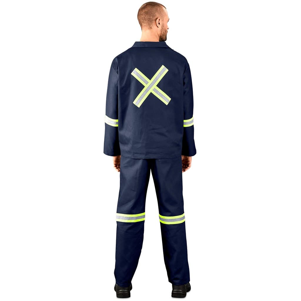 Technician 100% Cotton Conti Suit – Reflective Arms, Legs & Back – Yellow Tape thumbnail 7