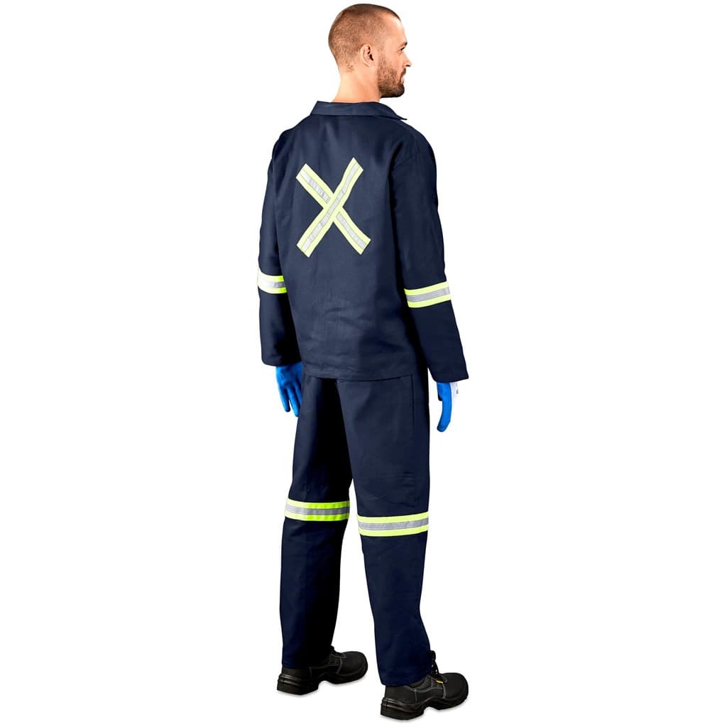 Technician 100% Cotton Conti Suit – Reflective Arms, Legs & Back – Yellow Tape thumbnail 8