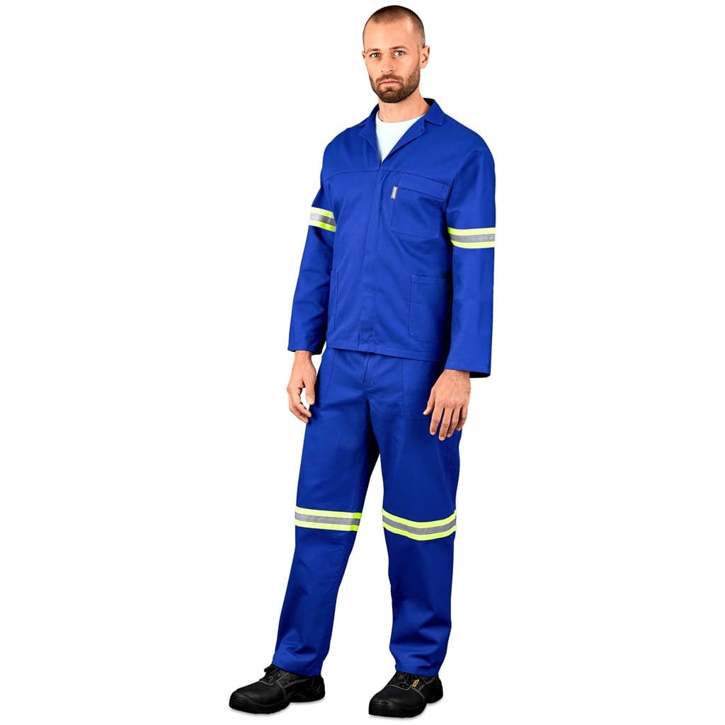 Technician 100% Cotton Conti Suit – Reflective Arms, Legs & Back – Yellow Tape thumbnail 9