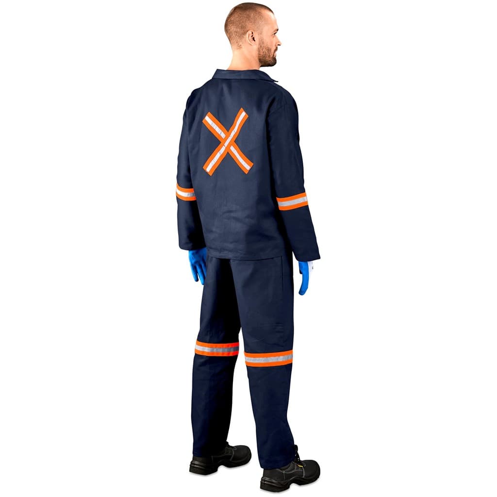 Technician 100% Cotton Conti Suit – Reflective Arms, Legs & Back – Orange Tape thumbnail 4