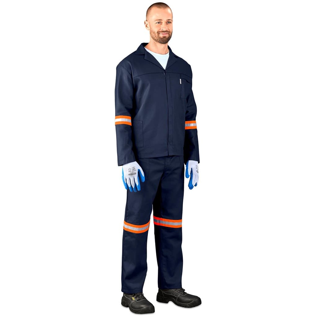 Technician 100% Cotton Conti Suit – Reflective Arms, Legs & Back – Orange Tape thumbnail 7