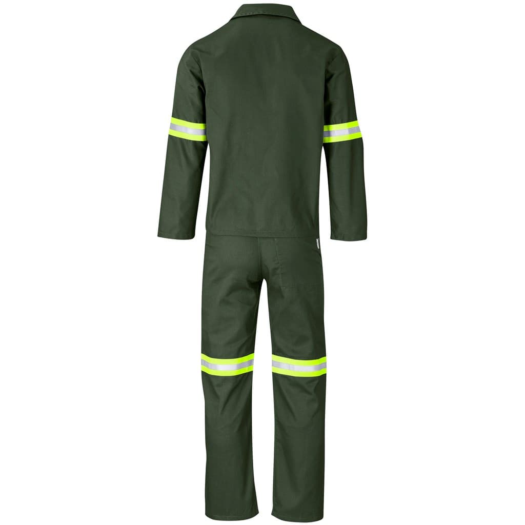 Acid Resistant Polycotton Conti Suit – Reflective Arm & Legs – Yellow Tape thumbnail 7