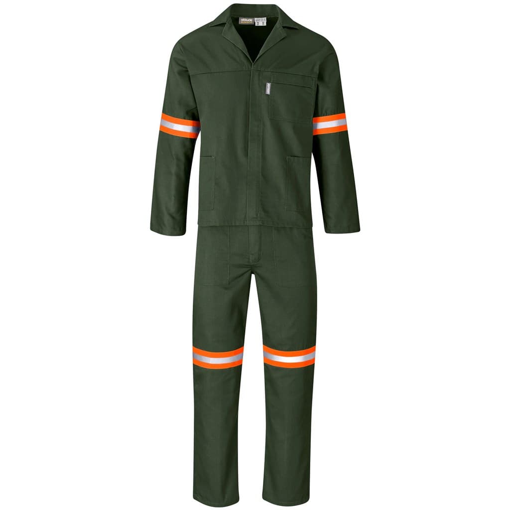Acid Resistant Polycotton Conti Suit – Reflective Arm & Legs – Orange Tape thumbnail 4