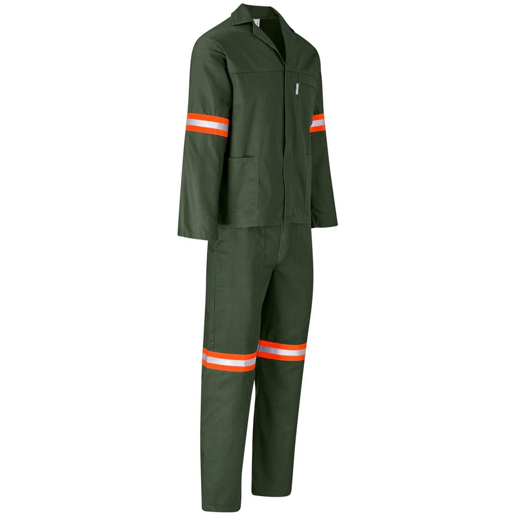 Acid Resistant Polycotton Conti Suit – Reflective Arm & Legs – Orange Tape thumbnail 6