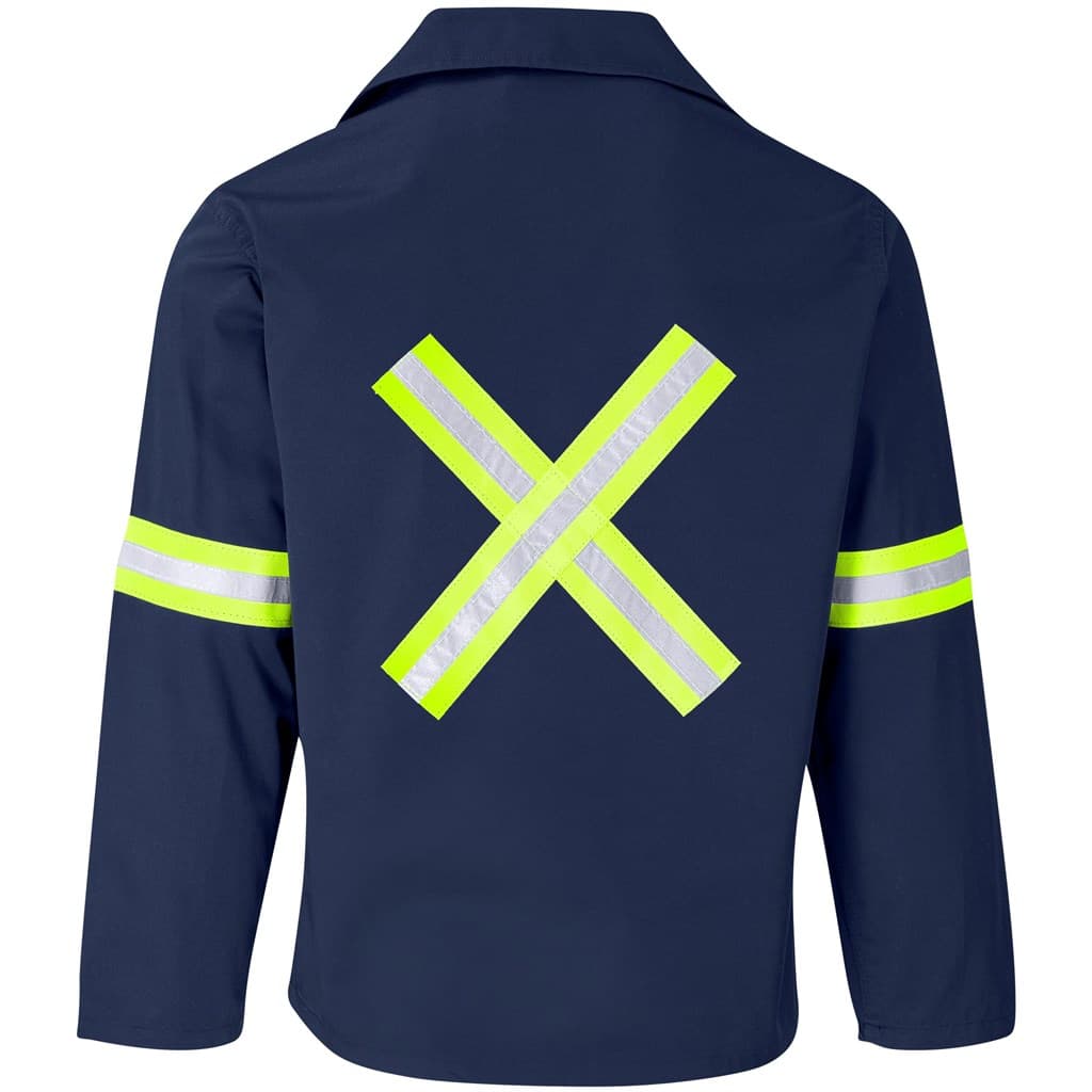 Site Premium Polycotton Jacket – Reflective Arms & Back – Yellow Tape thumbnail 4