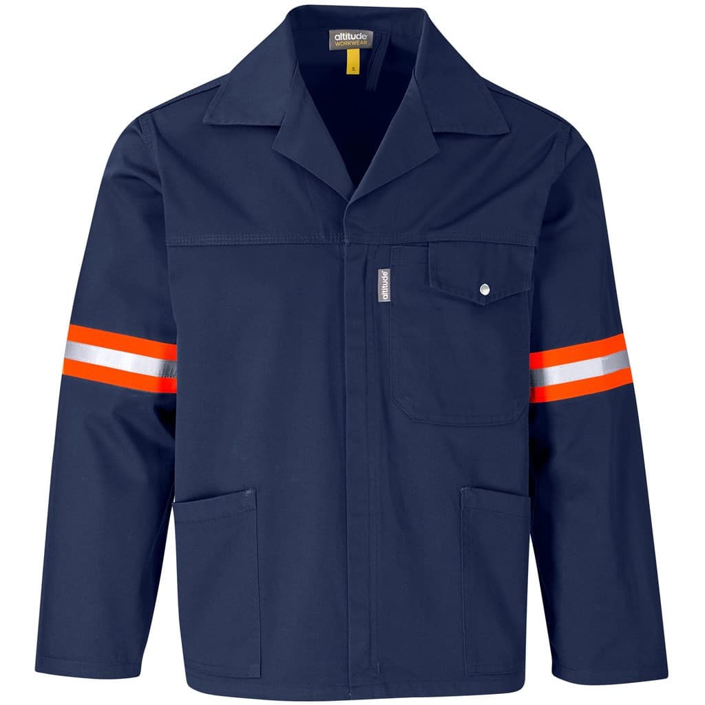 Site Premium Polycotton Jacket – Reflective Arms & Back – Orange Tape thumbnail 5
