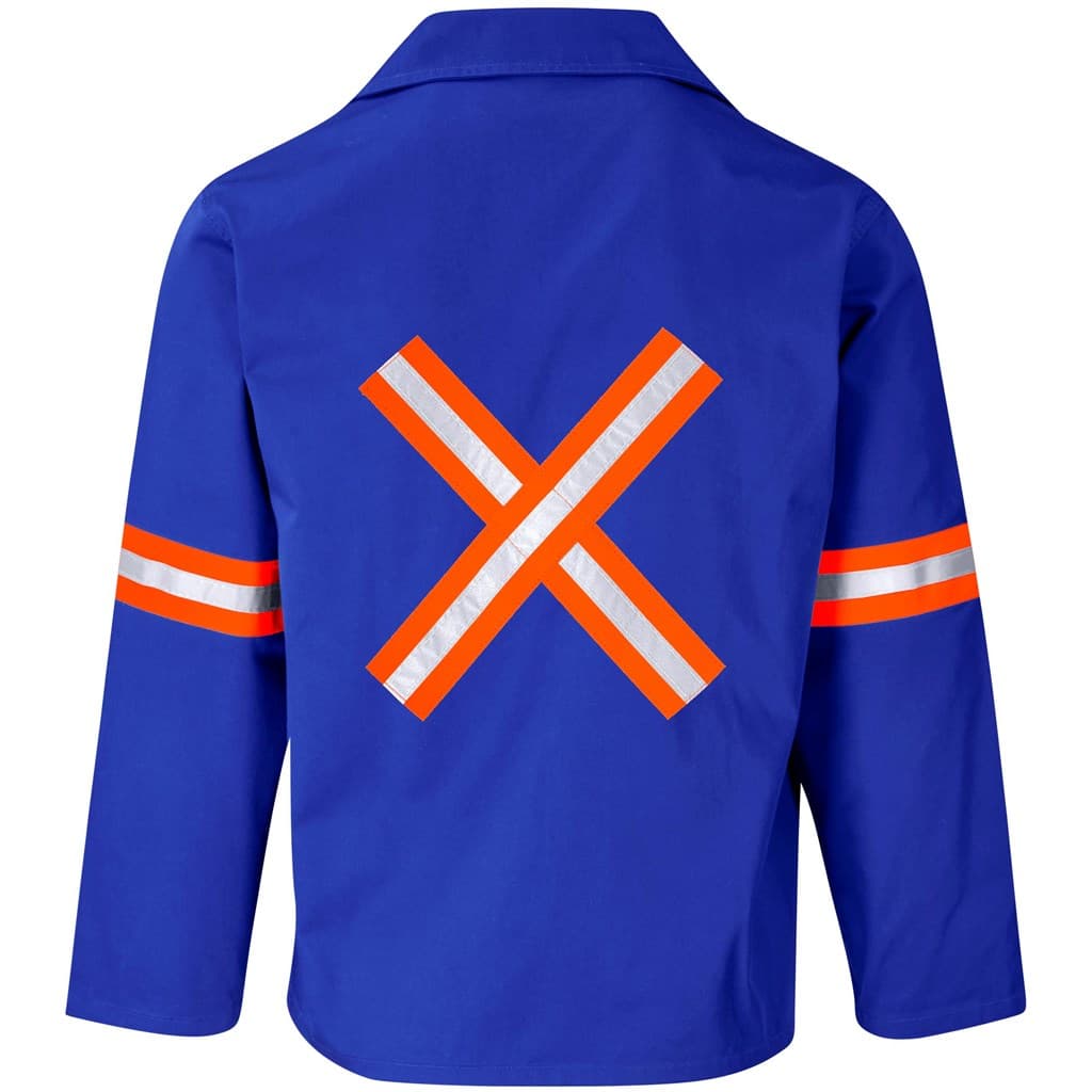 Site Premium Polycotton Jacket – Reflective Arms & Back – Orange Tape thumbnail 9