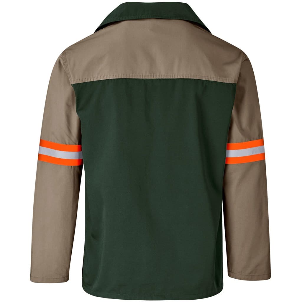Site Premium Two-Tone Polycotton Jacket – Reflective Arms – Orange Tape thumbnail 13