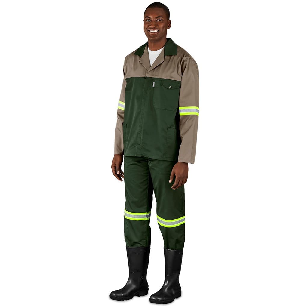 Site Premium Two-Tone Polycotton Jacket – Reflective Arms & Back – Yellow Tape thumbnail 9