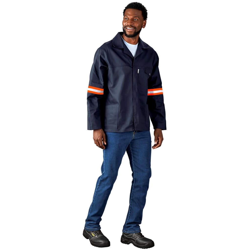 Artisan Premium 100% Cotton Jacket – Reflective Arms – Orange Tape thumbnail 12