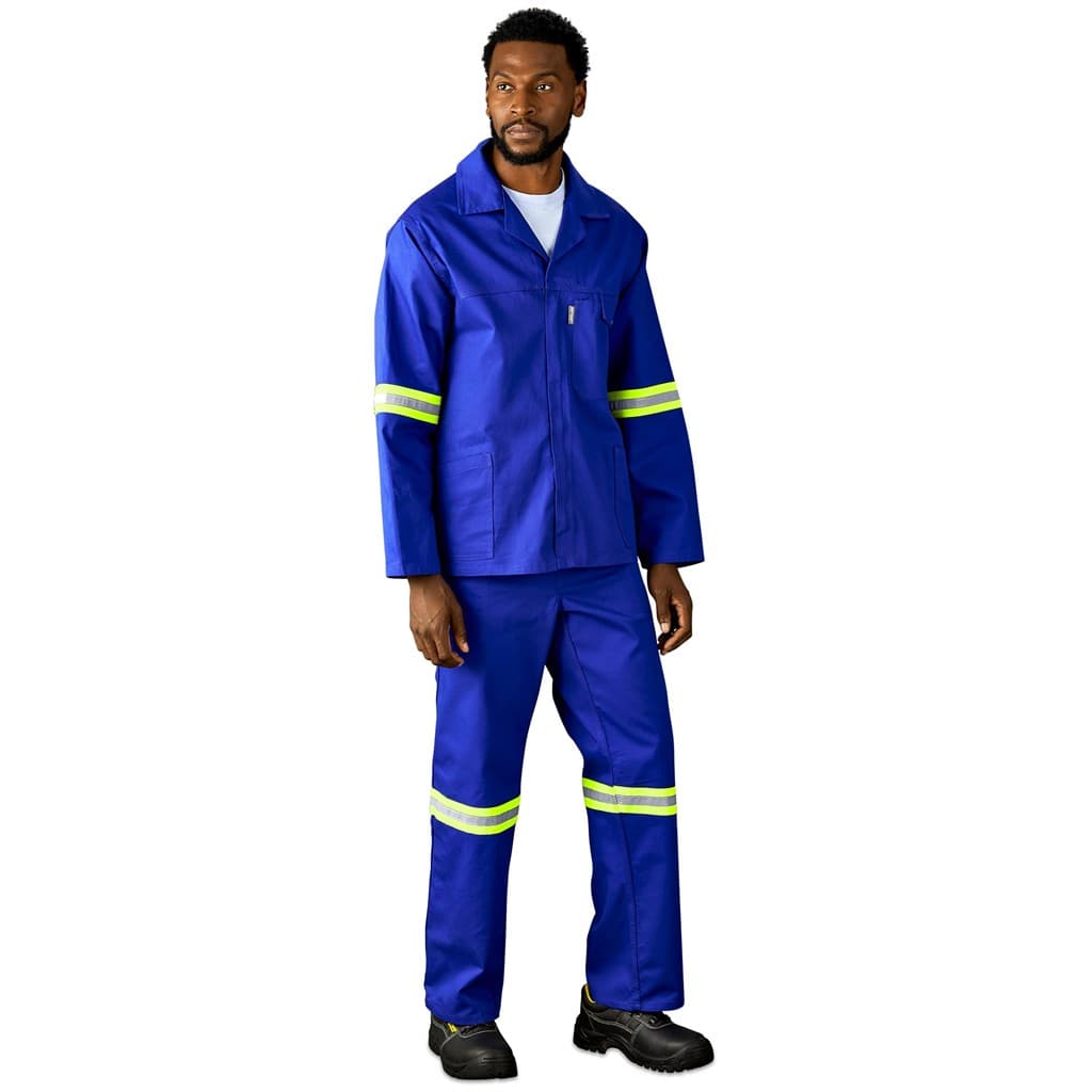 Artisan Premium 100% Cotton Jacket – Reflective Arms & Back – Yellow Tape thumbnail 4