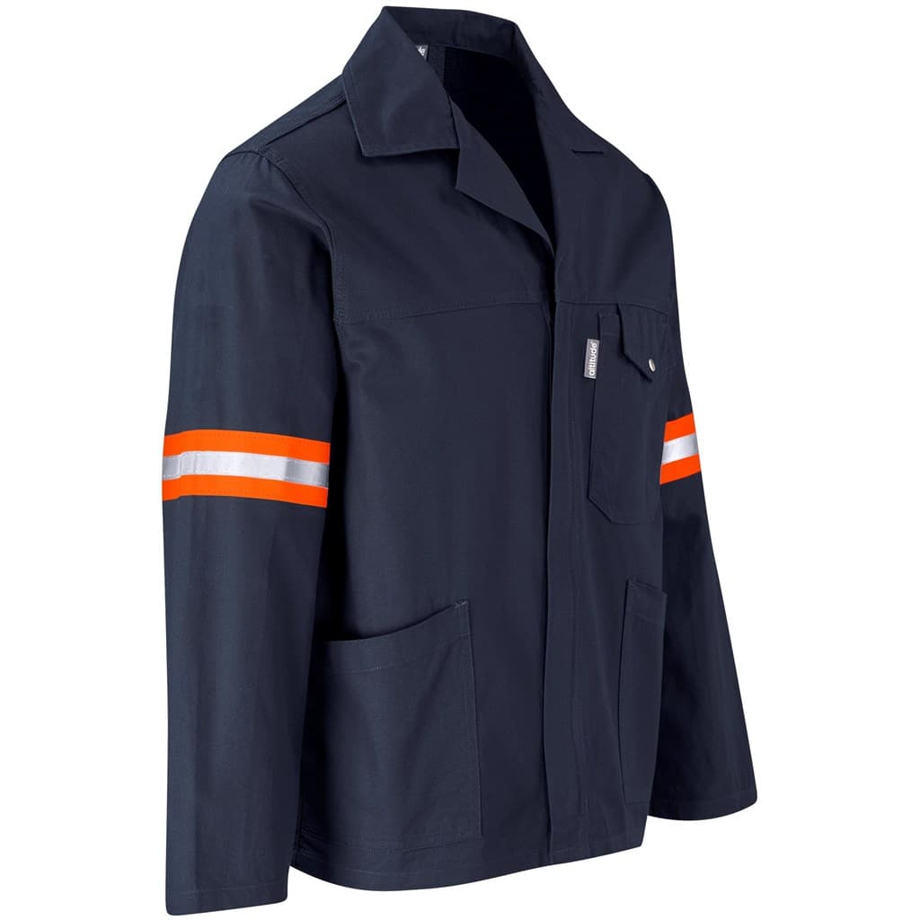 Artisan Premium 100% Cotton Jacket – Reflective Arms & Back – Orange Tape thumbnail 15