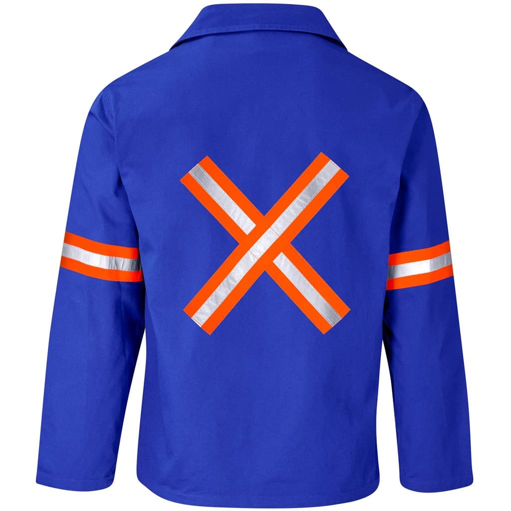 Artisan Premium 100% Cotton Jacket – Reflective Arms & Back – Orange Tape thumbnail 18