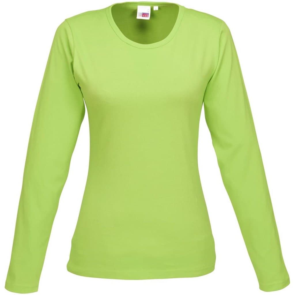 Ladies Long Sleeve Portland T-Shirt – Lime