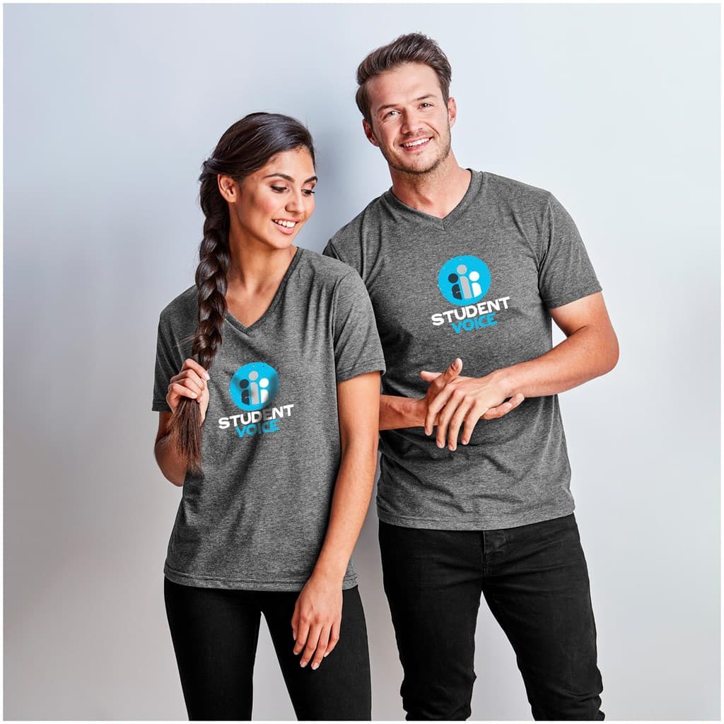 Ladies Michigan Melange V-Neck T-Shirt thumbnail 3