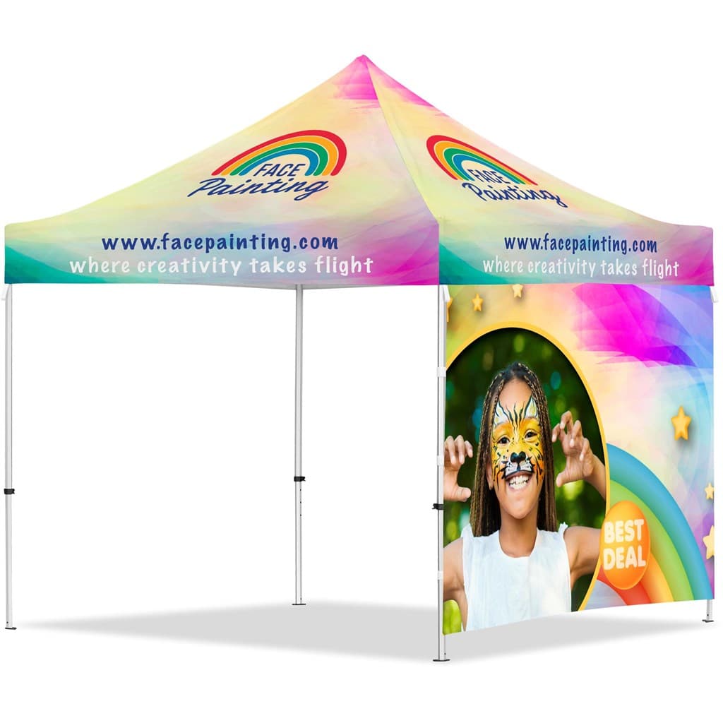 Coated Steel Sublimated Gazebo 3m x 3m – 1 Full-Wall Skin thumbnail 2