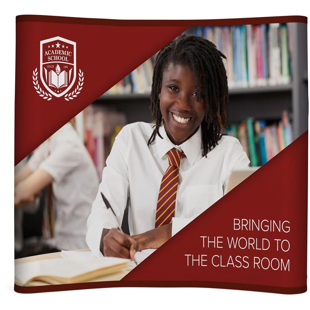 Legend Curved Banner Wall with Wings 2.15m x 2.25m thumbnail 2