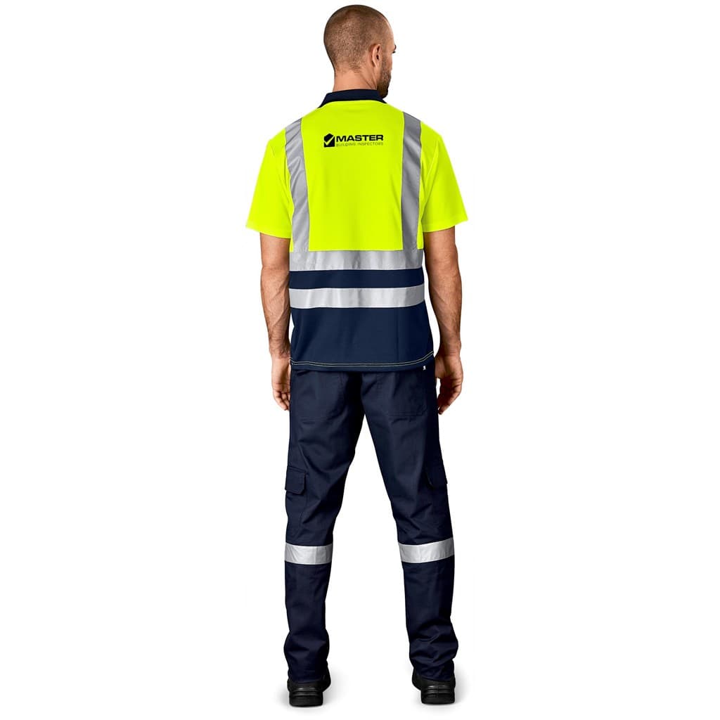 Surveyor Two-Tone Hi-Viz Reflective Golf Shirt thumbnail 7