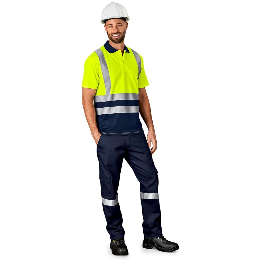 Surveyor Two-Tone Hi-Viz Reflective Golf Shirt thumbnail 8