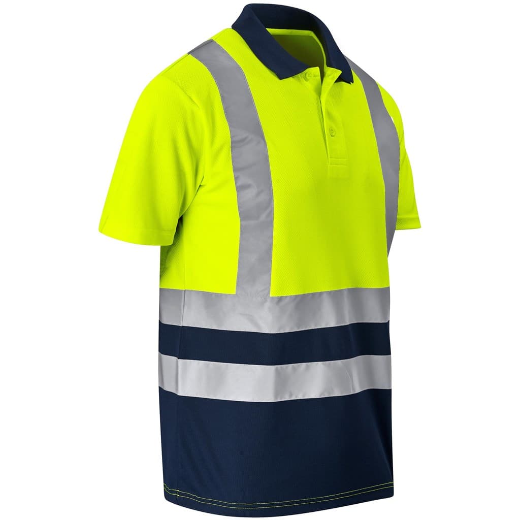 Surveyor Two-Tone Hi-Viz Reflective Golf Shirt thumbnail 17