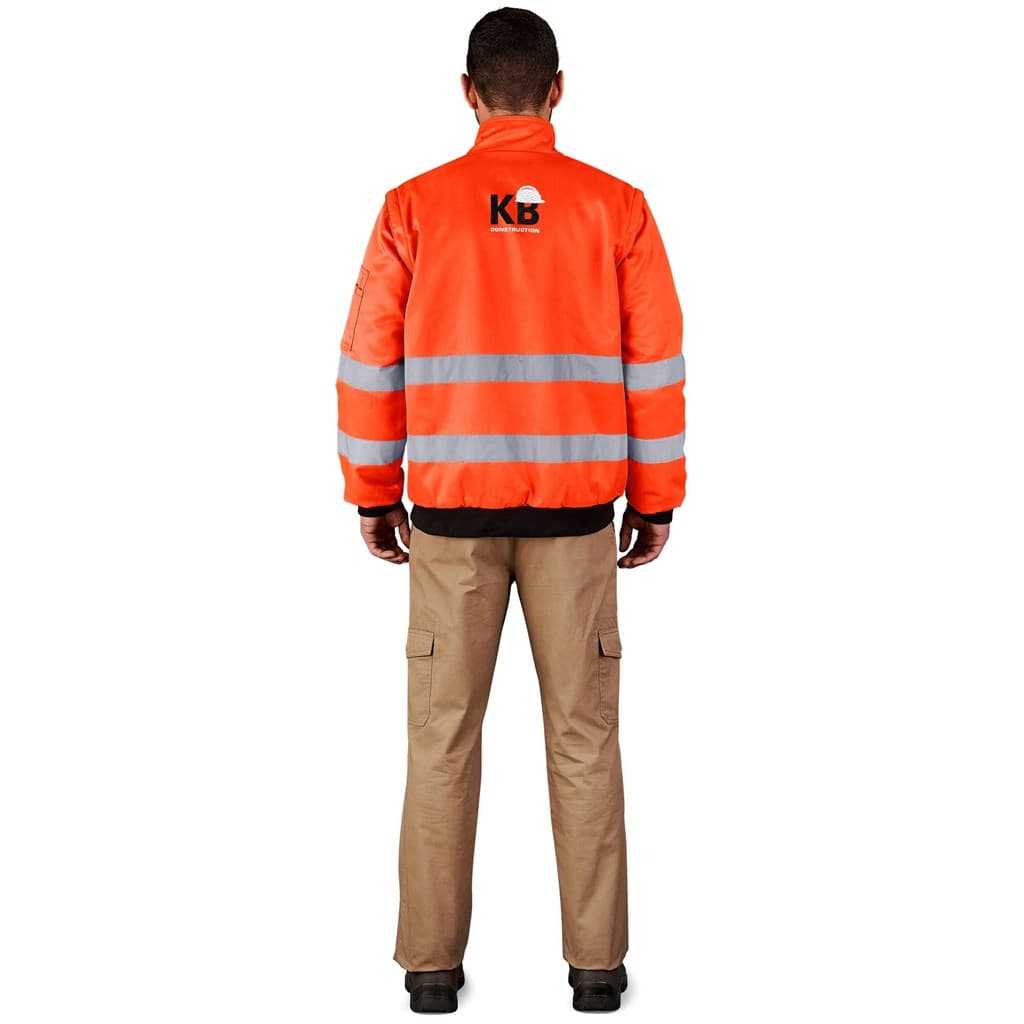 Techno Padded Hi-Viz Reflective Bunny Jacket thumbnail 3