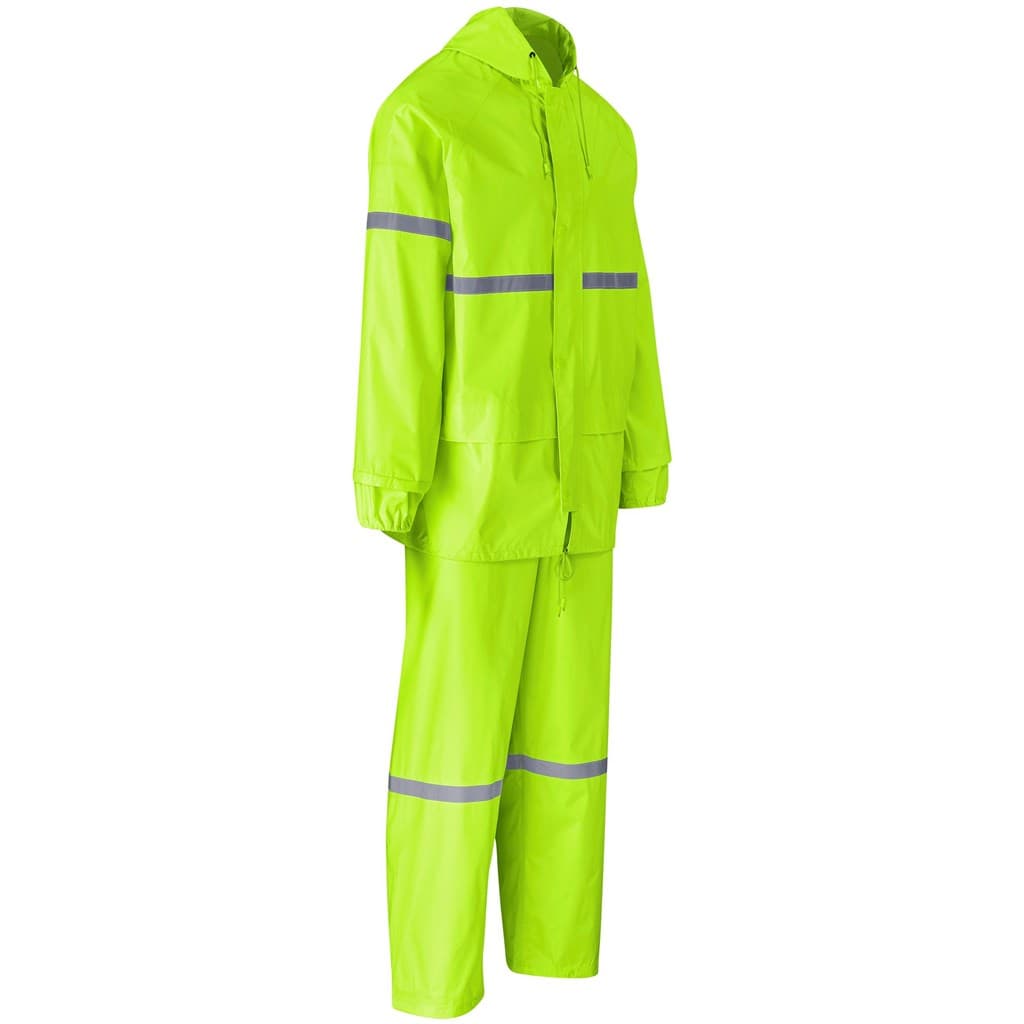 Outdoor Hi-Viz Reflective Polyester/PVC Rainsuit thumbnail 3