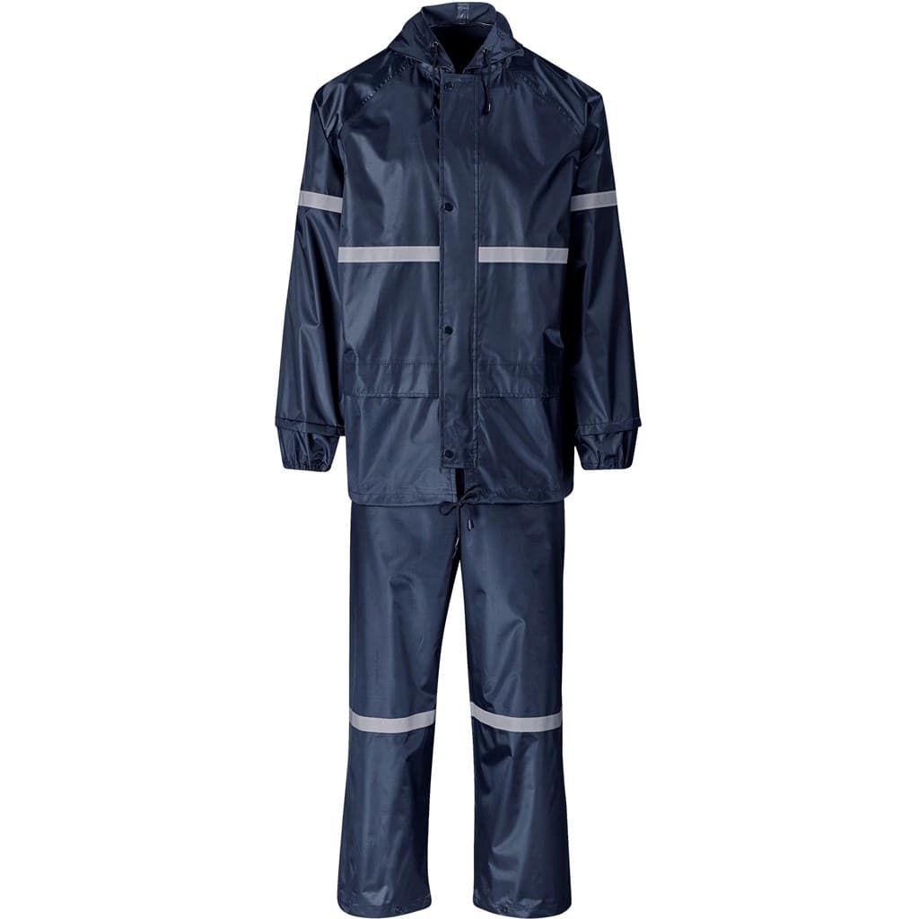 Outdoor Hi-Viz Reflective Polyester/PVC Rainsuit thumbnail 5