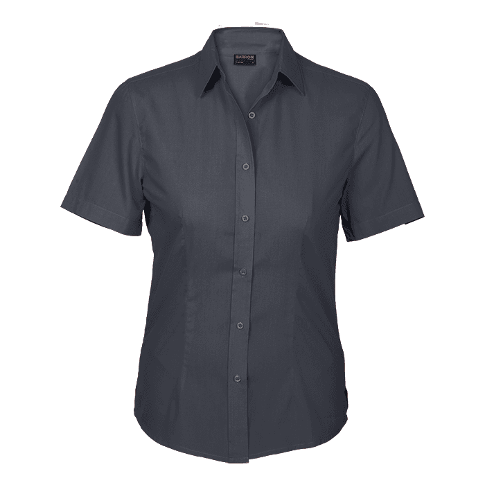 Basic Poly Cotton Blouse Short Sleeve Ladies thumbnail 5