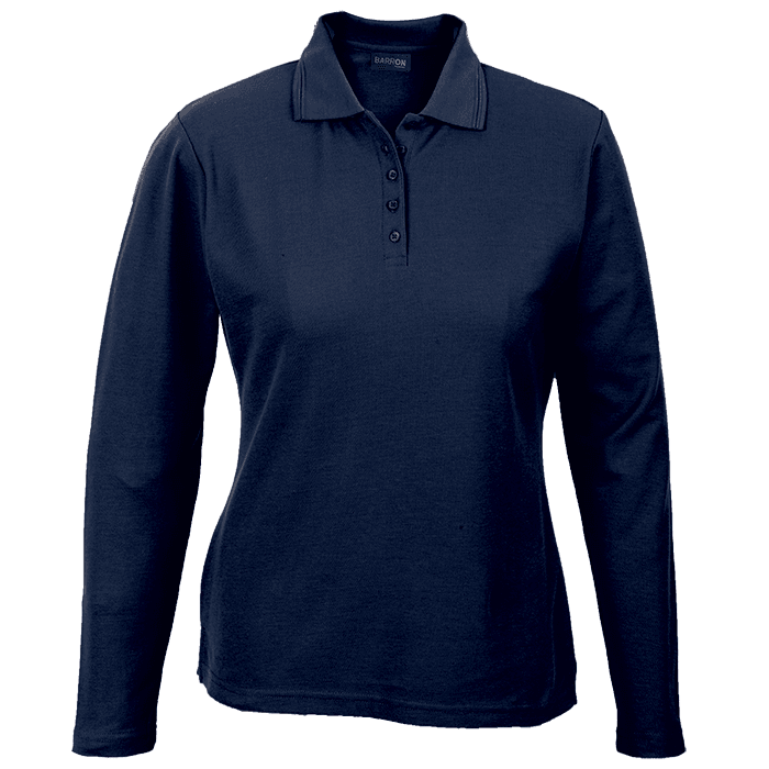 175g Pique Knit Long Sleeve Golfer Ladies