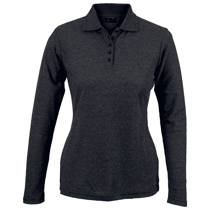 175g Pique Knit Long Sleeve Golfer Ladies thumbnail 6