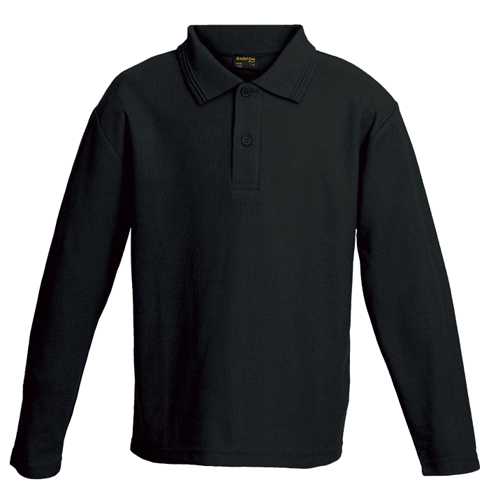 175g Pique Knit Long Sleeve Golfer Kiddies