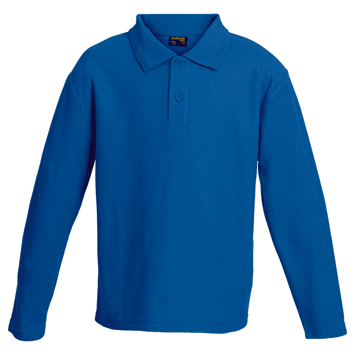 175g Pique Knit Long Sleeve Golfer Kiddies thumbnail 3