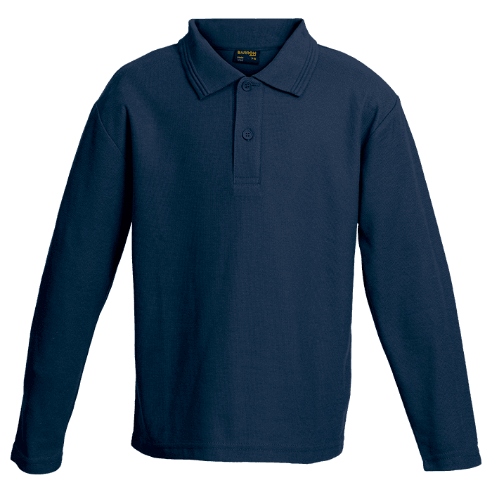 175g Pique Knit Long Sleeve Golfer Kiddies thumbnail 5