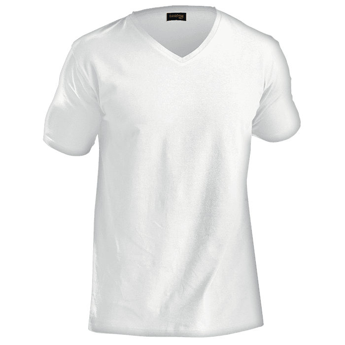 170g Slim Fit V-Neck T-Shirt Mens thumbnail 3