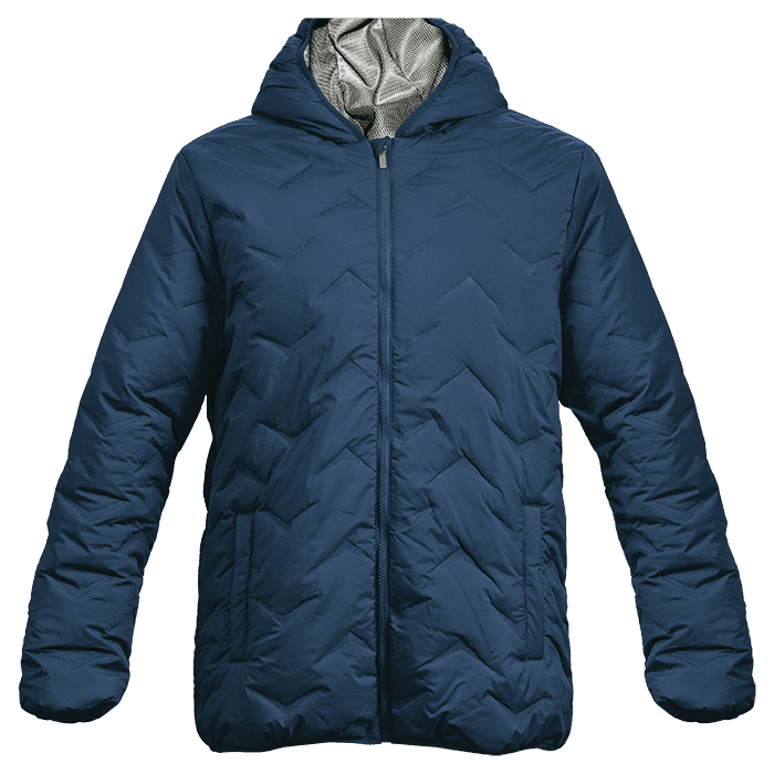 Mock-Quilt Hooded Puffer Mens thumbnail 2