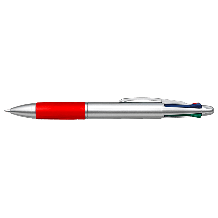4 Colour Ballpoint Pen with Rubber Grip