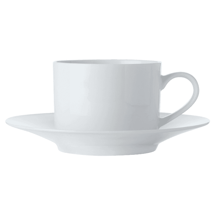 White Basics Straight Cup and Saucer 250ml