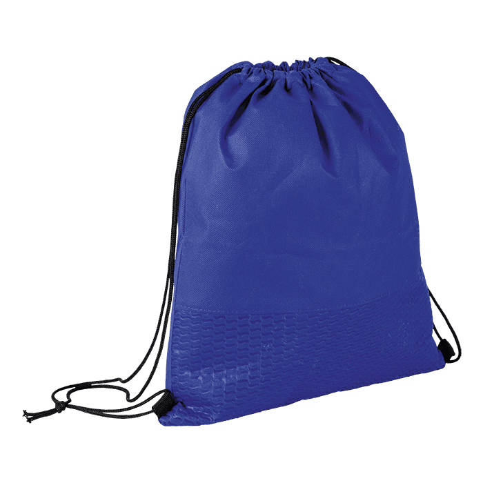 Wave Design Drawstring Bag Non-Woven thumbnail 3