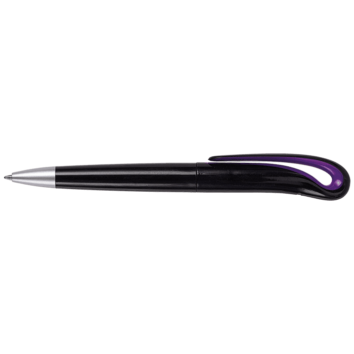 Swan Neck Design Ballpoint Pen with Black Barrel
