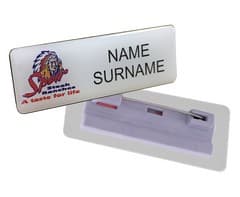 Name Badge Pin Clip – STD Size (60mm x 20mm)