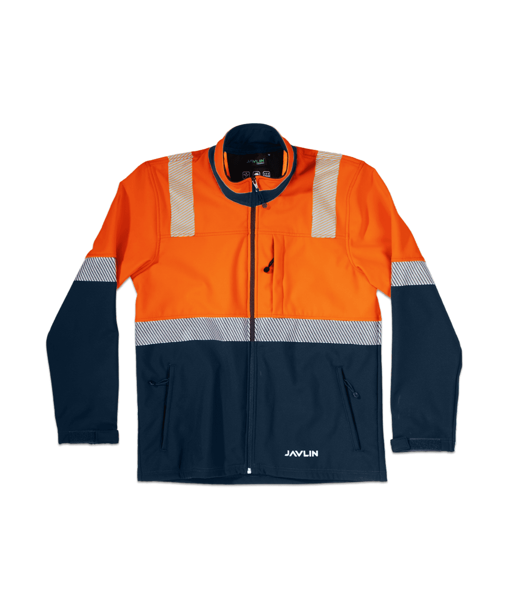 Hi Vis Two Tone Utility Softshell Jacket thumbnail 2
