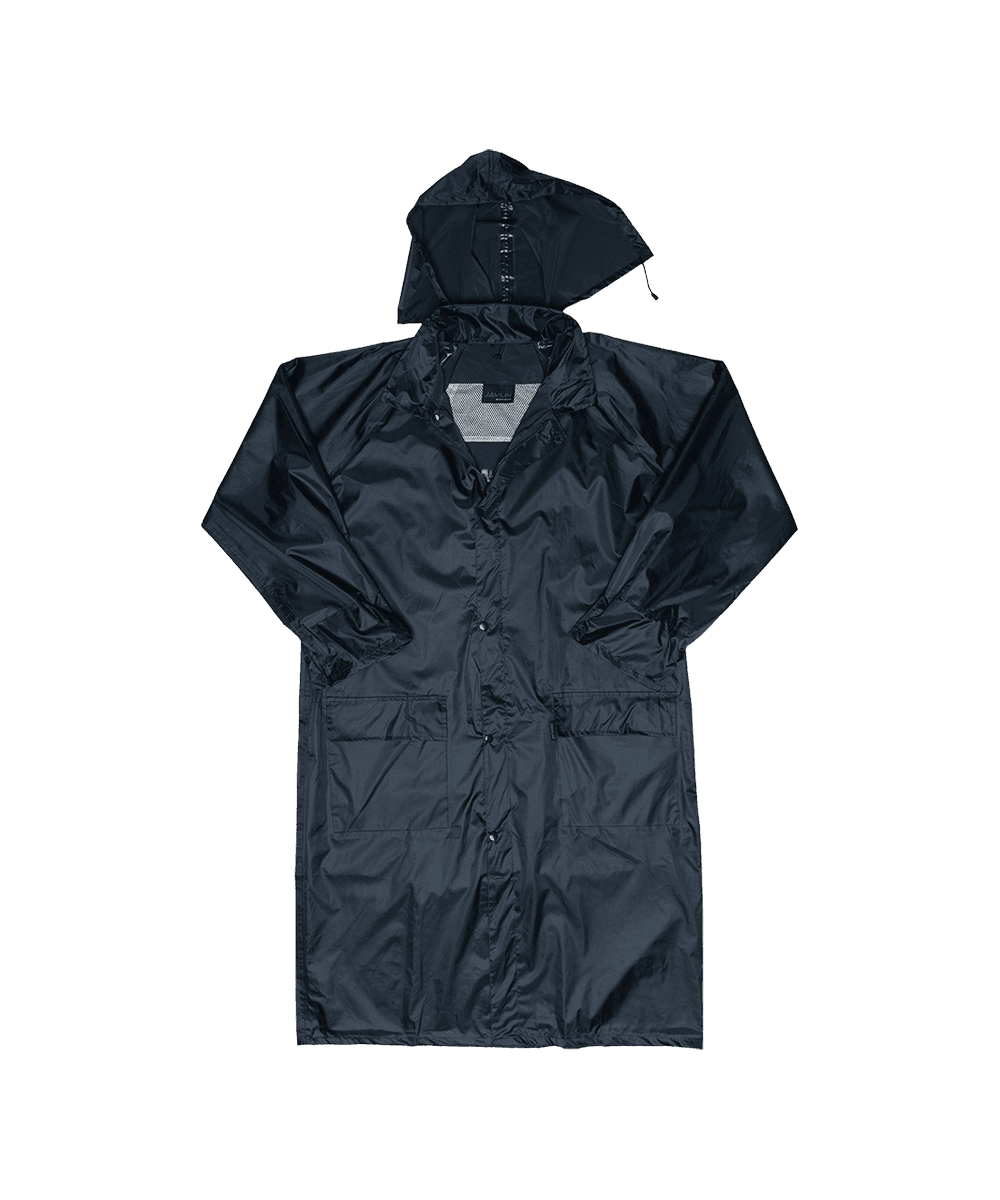 Polyester PVC Calf Length Rain Coat