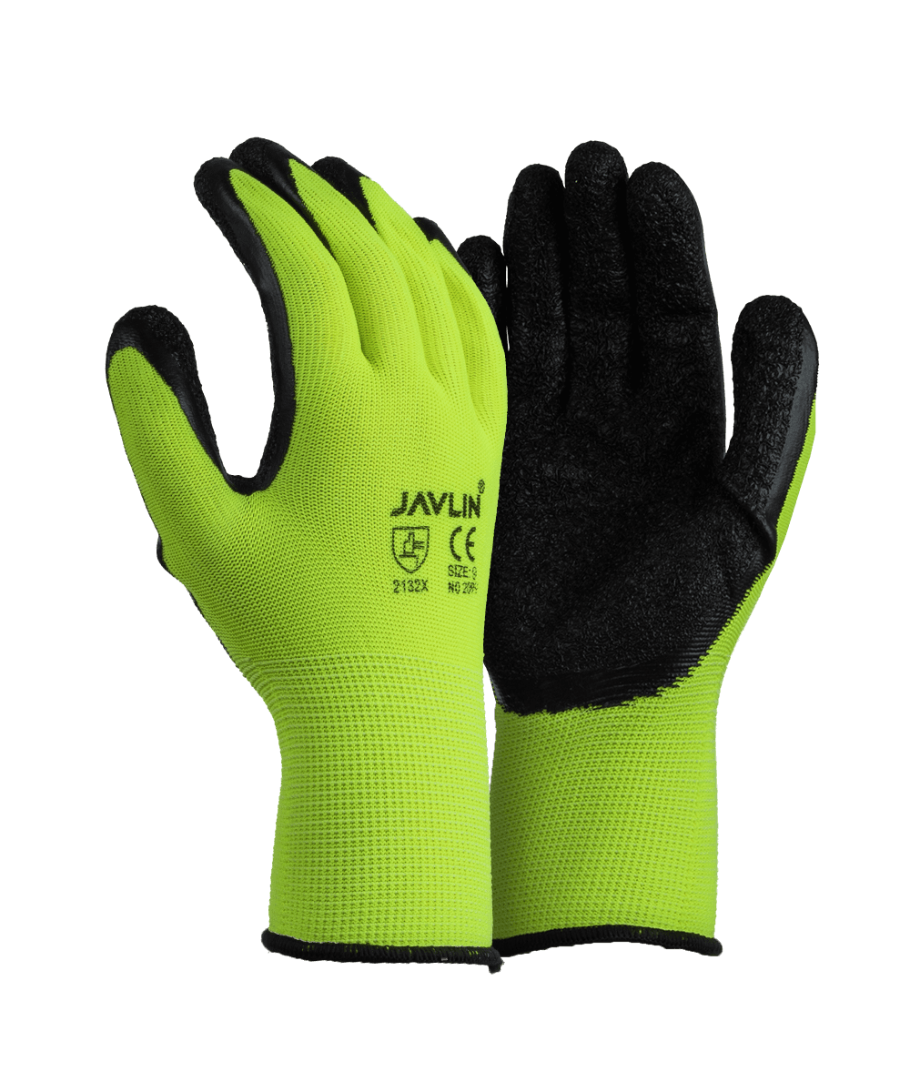 Hi-Vis Micro Latex Coated Flexi Gloves