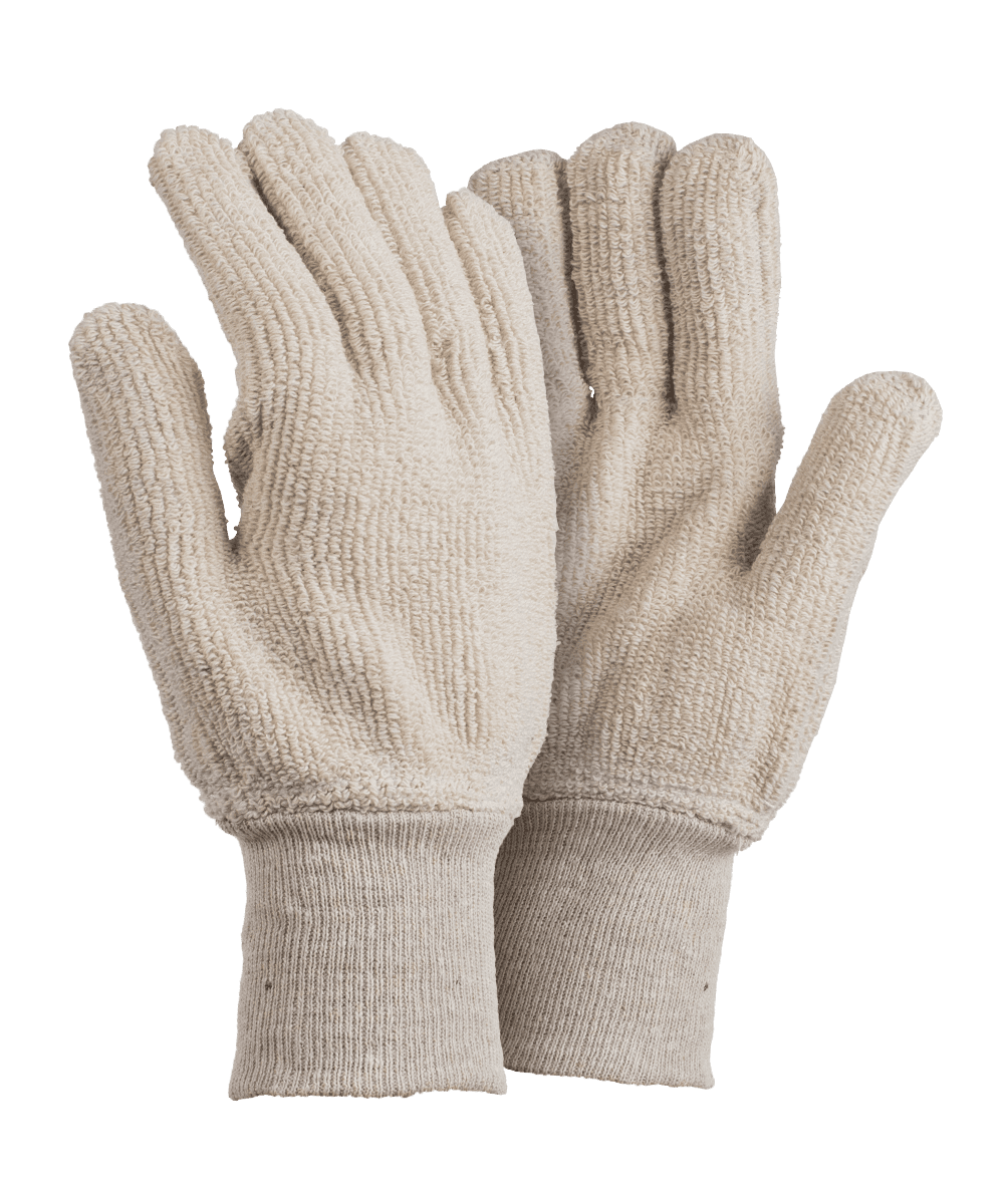  Towelling Knit Wrist Gloves