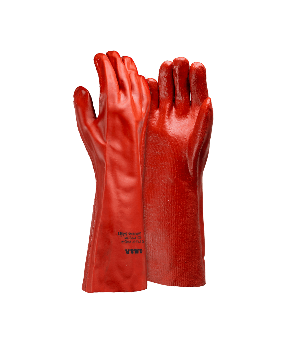 PVC Heavyweight Rouch Palm Gloves – 35cm