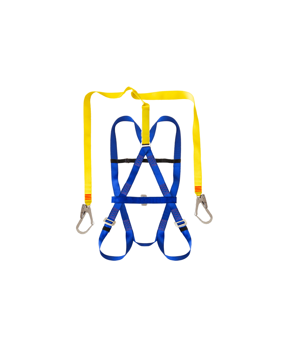 Safety Harness Belted, Energy Absorber, Double Lanyard & Scaffold Hooks