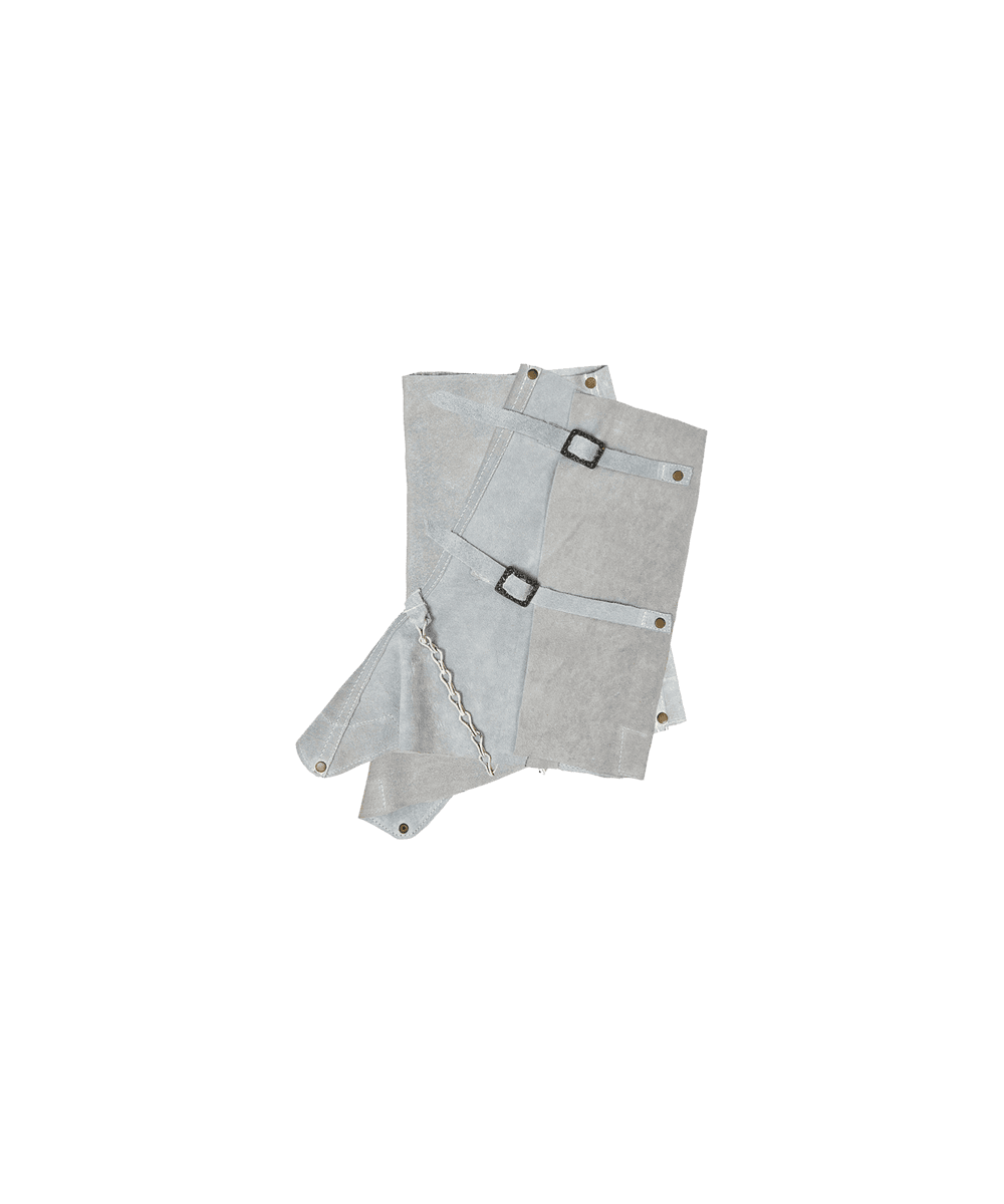 Chrome Leather Knee Length Spats