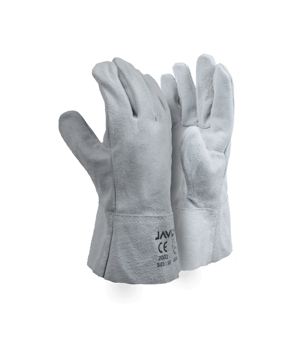 Chrome Leather Double Palm Gloves – 6cm Cuff